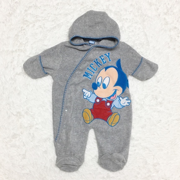 Disney One Pieces Disney Baby Mickey Mouse Fleece Sleeper Poshmark